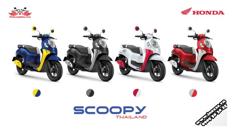 4 màu sắc mới của Scoopy Thái Lan